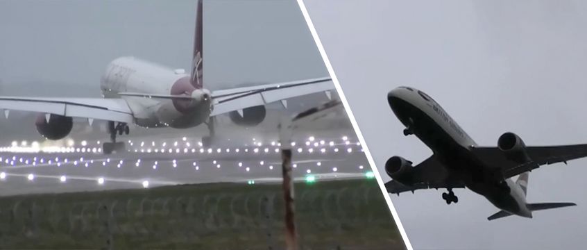 Orkan bereitet Piloten in Heathrow Schwierigkeiten